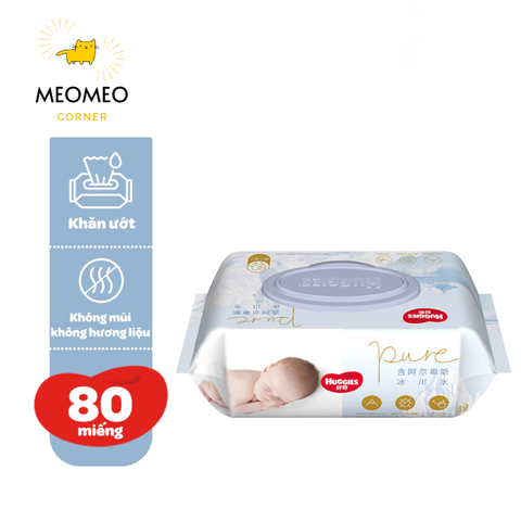 Khăn ướt Huggies Golden Wet Wipes 80 miếng