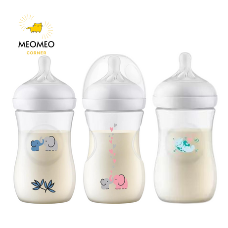Bình sữa Avent Natural HOẠ TIẾT Phillip Avent 260ml