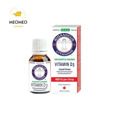 Vitamin D3 tinh khiết BioAmicus cho bé 10ml