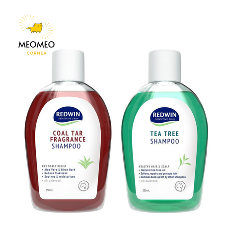 Dầu gội giảm gàu, nấm, giảm nhờn Redwin Coal Tar / Tea tree của Úc