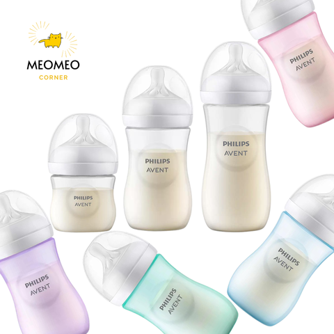 Bình sữa Avent Natural TRƠN Phillip Avent 125ml / 260ml / 330ml [TÁCH SET]