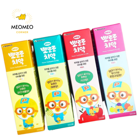 Kem đánh răng Pororo Hàn quốc 90gr cho bé từ 2 tuổi