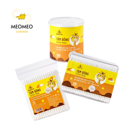 Tăm bông tiệt trùng Merigo cho bé mẫu mới bông Bạch Tuyết