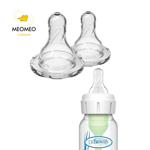 Núm ti bình sữa Dr Brown cổ hẹp