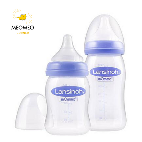 Bình sữa Lansinoh Momma 160ml 240ml [Tách set không hộp]