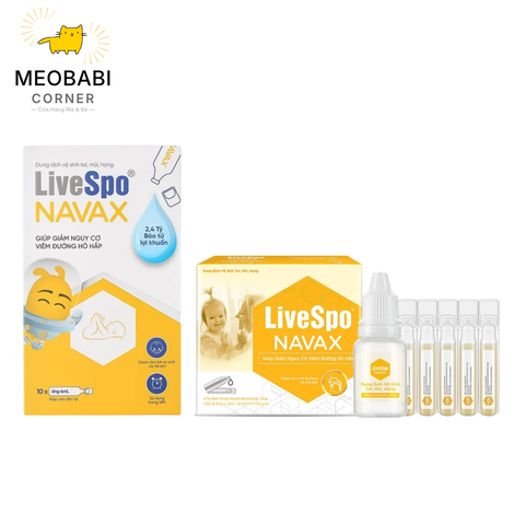 Dung Dịch Vệ Sinh Tai, Mũi, Họng LiveSpo NAVAX cho bé