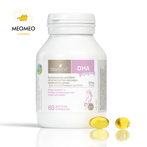 Viên uống bổ sung DHA cho mẹ bầu Bio Island DHA pregnancy của Úc