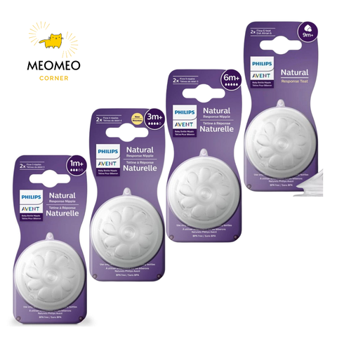 Núm ti Avent/ Núm ty bình sữa Phillip Avent Natural cổ rộng