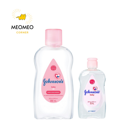 Dầu mát xa dưỡng ẩm cho bé Johnson's baby oil pink