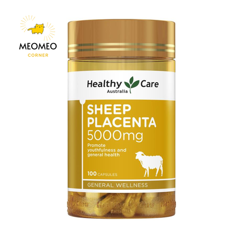 Viên uống nhau thai cừu Healthy Care sheep Placenta 5000mg của Úc