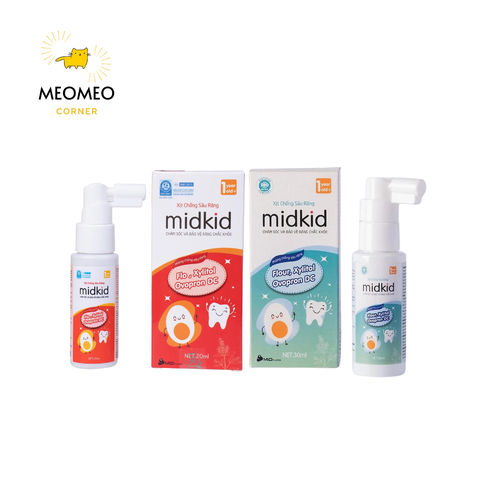 Xịt chống sâu răng Midkid cho bé từ 1 tuổi