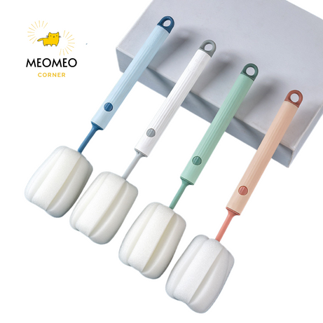 Cọ rửa bình sữa mút xốp cho bé, đầu mút xốp có thể thay thế tiện lợi