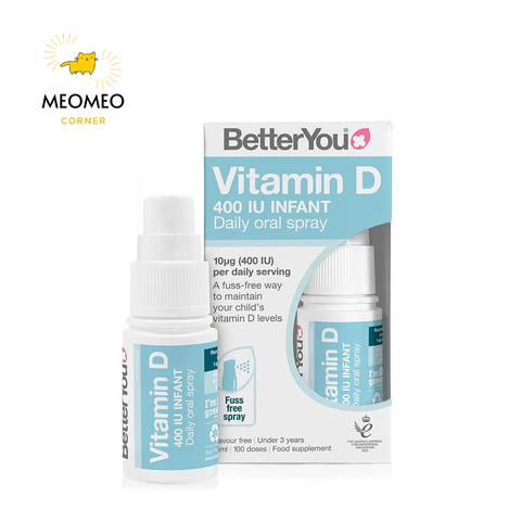 Vitamin D3 Better You xịt Dlux cho bé của Anh Quốc