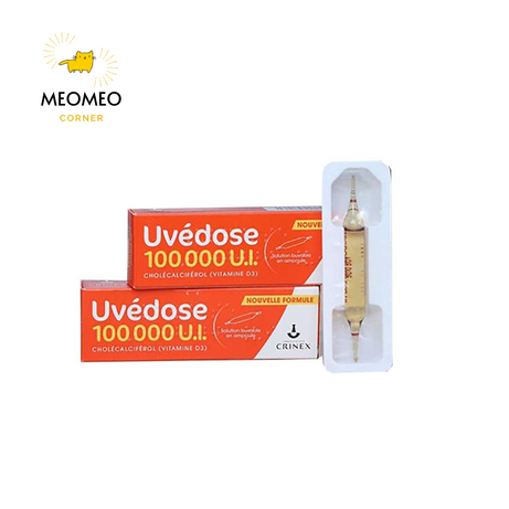 Vitamin D3 Uvedose 100.000 UI cho bé từ 18 tháng liều cao của Pháp