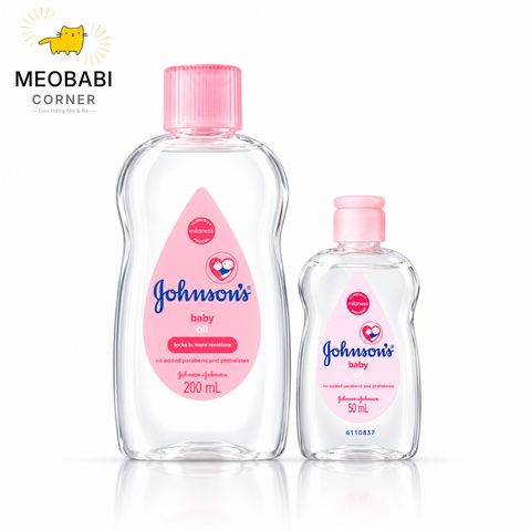 Dầu mát xa dưỡng ẩm Johnson's Baby Massage Oil Pink