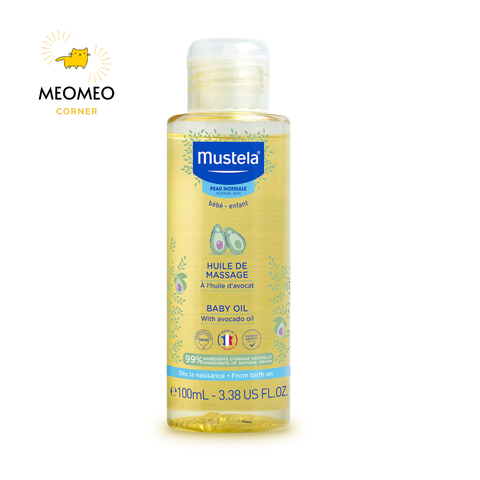 Dầu mát xa Massage Cho Trẻ Từ Sơ Sinh Mustela 100ml