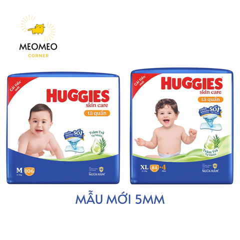 TÃ QUẦN Huggies Skin Care MEGA JUMBO Tràm Trà Tự Nhiên