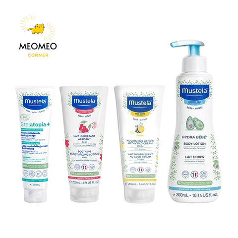 Lotion Dưỡng Thể Da Thường & Da Nhạy Cảm Hydra Bebe Body Lotion Mustela