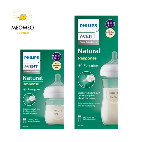 Bình sữa thủy tinh Avent Natutal 120ml / 240ml