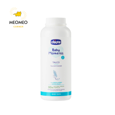 Phấn rôm tinh bột gạo Chicco 0M+ 150g