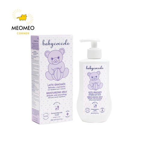 Sữa dưỡng ẩm và làm dịu da BabyCoccole MOISTURIZING MILK 250ml