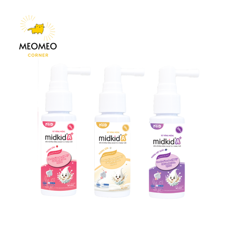 Xịt răng miệng Midkid A+ cho bé từ 3 tháng 30ml