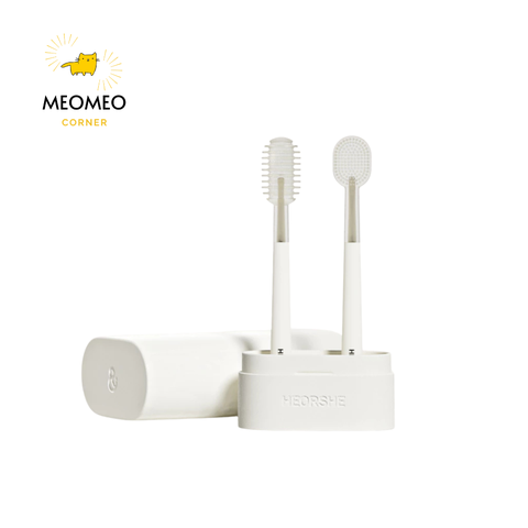 Bộ bàn chải vệ sinh răng miệng cho bé 0-18 tháng Heorshe