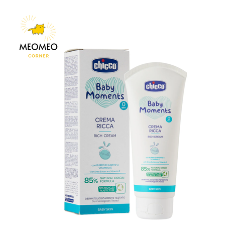 Kem dưỡng ẩm chứa Omega và Vitamin E Chicco 0M+ 100ml
