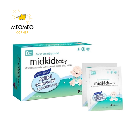 Gạc rơ lưỡi Midkid Baby cho bé sơ sinh