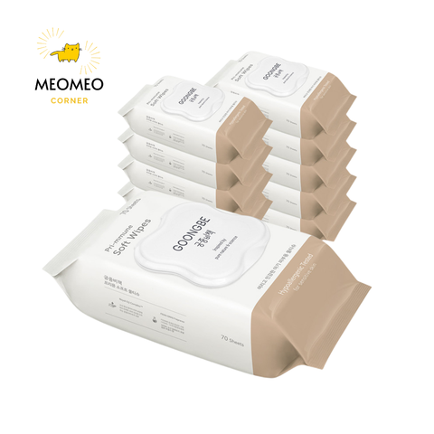 Khăn Ướt Goongbe Chống Hăm, Rôm Sảy, Mẫn Đỏ Cho Bé Primmune Soft Wipes