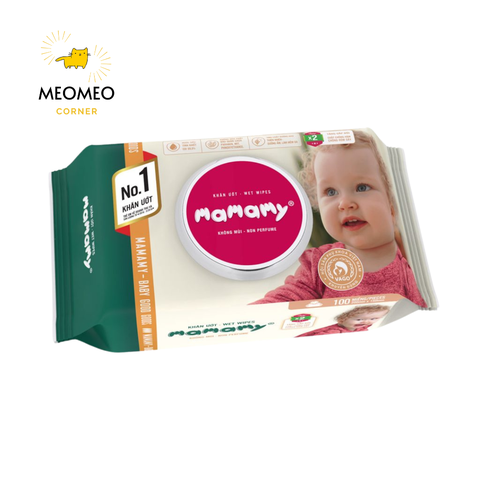 Khăn ướt không mùi Mamamy ngừa hăm cho bé