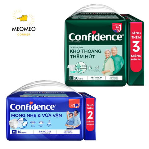 *TÃ DÁN/QUẦN NGƯỜI LỚN  CONFIDENCE CLASSIC DAY - SIÊU THOÁNG KHÍ, SIÊU THẤM HÚT - AN TÂM & THOẢI MÁI cho cả gia đình