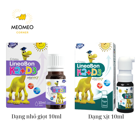 Siro D3 & K2 Lineabon D3K2 cho bé 10ml