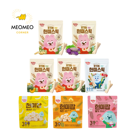 Bánh gạo ăn dặm hữu cơ Bebedang Hàn Quốc cho bé từ 6 tháng tuổi
