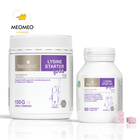 Bột / Viên Lysine Bio Island cho bé của Úc