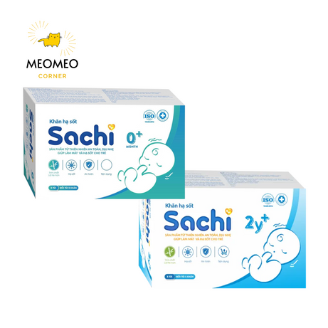 Khăn lau hạ sốt Sachi