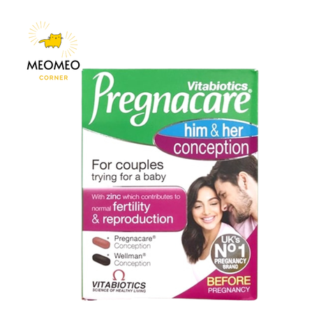 Viên uống tăng khả năng thụ thai Pregnacare him & her conception của Anh Quốc
