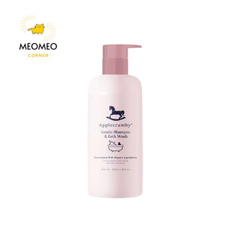 Sữa tắm gội làm dịu cho da nhạy cảm Applecrumby Gentle Shampoo & Bath Wash, 250ml