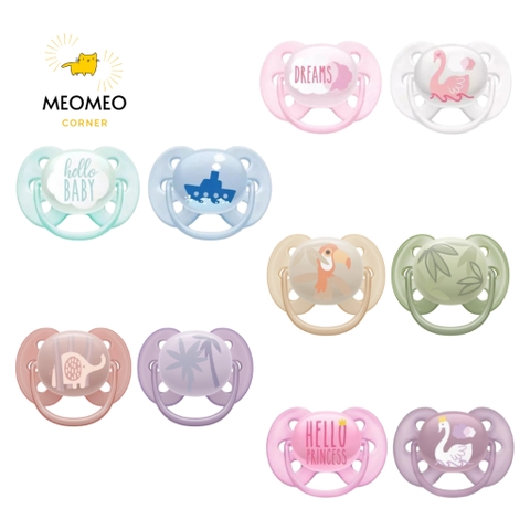 Ti giả / ty giả ngậm Avent Ultra Soft cho bé Air
