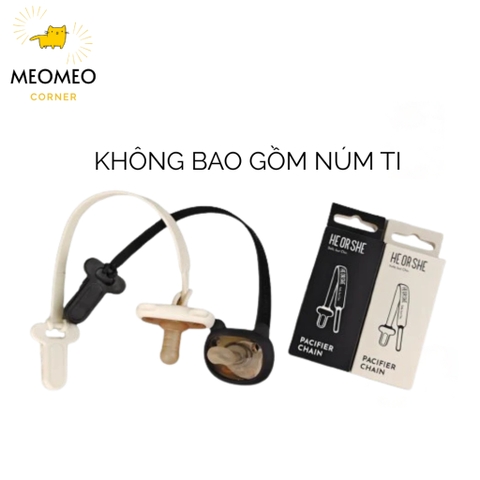 Dây đeo silicone ti giả, gặm nướu Heorshe