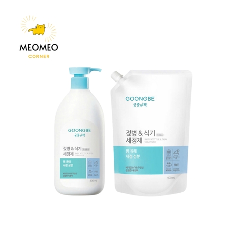 Nước Rửa Bình Sữa , Đồ Chơi, Bát Đĩa Khử Mùi Kháng Khuẩn Goongbe Baby Bottle & Dish Cleanser 500ml
