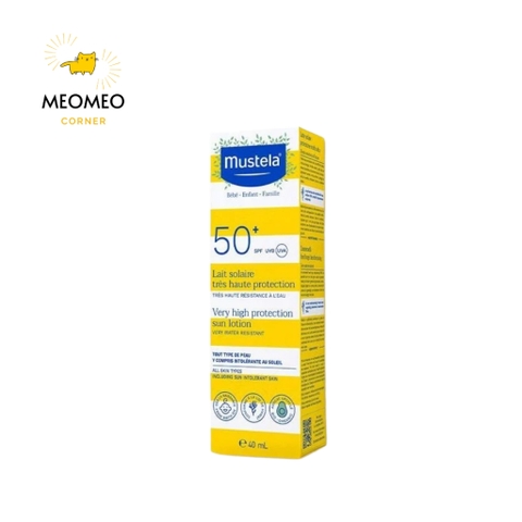 Kem Chống Nắng Mustela Very High Protection Sun Lotion SPF 50+ 40ml
