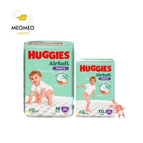 Tã bỉm quần Huggies AirSoft M L XL XXL