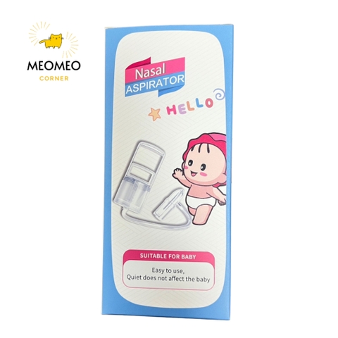 Dụng cụ hút mũi Nasal kéo tay thế hệ mới, chất liệu nhựa nguyên sinh, lực hút mạnh, an toàn cho bé