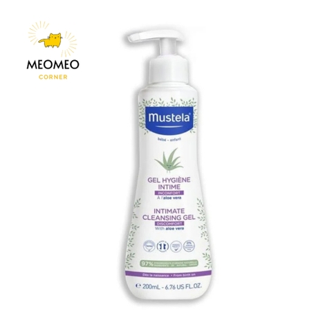 Dung dịch vệ sinh Mustela làm sạch khử mùi vùng kín cho bé từ sơ sinh (Bé trai - Bé gái) 200ml