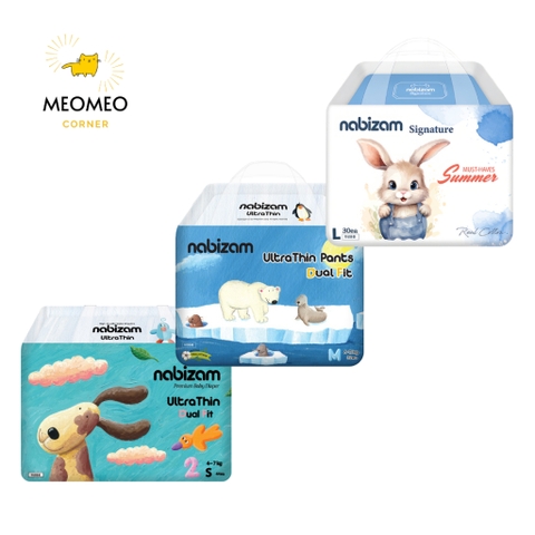 Tã/bỉm NABIZAM Hàn Quốc dán/quần đủ size cho bé