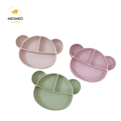 Khay ăn dặm Barrot Silicone hình Gấu Bar-Rot