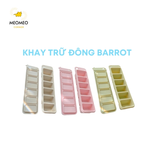Khay Trữ Đông Barrot Silicone Bảo Quản Đồ Ăn Dặm Cho Bé Chịu Nhiệt