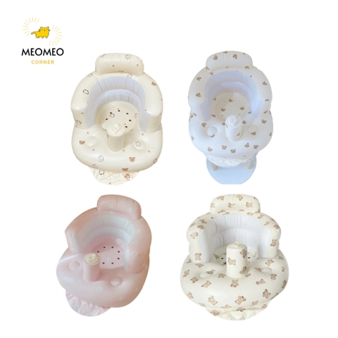 Ghế Hơi Tập Ngồi Bar-Rot Cho Bé Hàn Quốc Ghế Tập Ăn Dặm Bơm Hơi Tự Động Chống Ngã