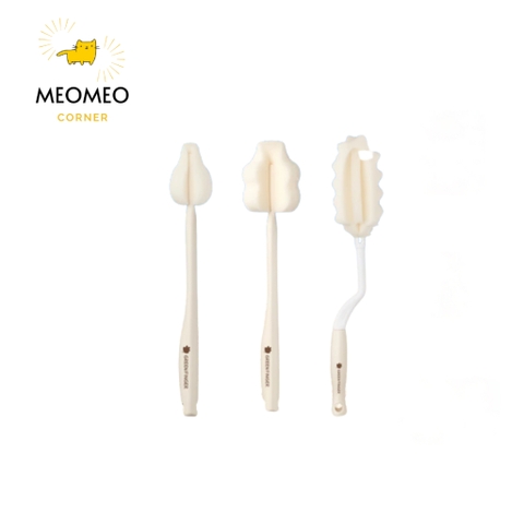 [Tách Set] Cọ Vệ Sinh Bình Sữa, Núm Ti Greenfinger Bebegrow Hàn Quốc Green finger